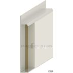Скрытый плинтус  Pro Design UNIVERSAL  ( не анодированный ) 2700 мм