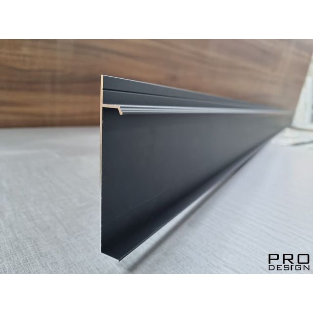 Скрытый плинтус  Pro Design UNIVERSAL  (анодированный черный) 2700 мм