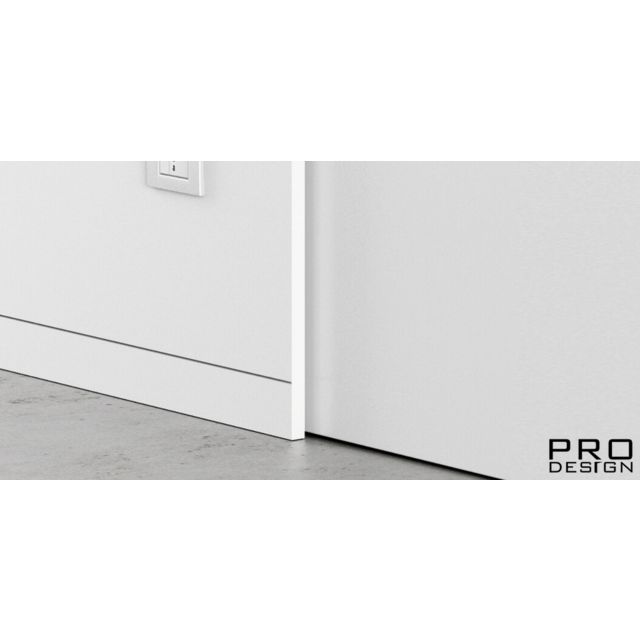 Скрытый плинтус Pro Design (анодированный, черный RAL9005 МУАР) 2700 мм