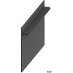 Скрытый плинтус Pro Design (анодированный, черный RAL9005 МУАР) 2700 мм
