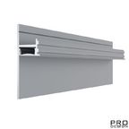 ТЕНЕВОЙ ПЛИНТУС СКРЫТОГО МОНТАЖА PRO DESIGN 7209 АНОДИРОВАННЫЙ 2700 мм