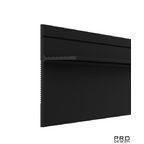 ТЕНЕВОЙ ПЛИНТУС СКРЫТОГО МОНТАЖА PRO DESIGN PANEL 7208 АНОДИРОВАННЫЙ, ЧЕРНЫЙ МУАР 2700 ММ