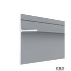 ТЕНЕВОЙ ПЛИНТУС СКРЫТОГО МОНТАЖА PRO DESIGN PANEL 7208 АНОДИРОВАННЫЙ, ЧЕРНЫЙ МУАР 2700 ММ