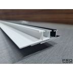 ТЕНЕВОЙ ПЛИНТУС СКРЫТОГО МОНТАЖА PRO DESIGN БЕЛЫЙ ГРУНТ, ЧЕРНЫЙ МУАР, АНОДИРОВАННЫЙ 2700 ММ