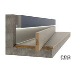 МДФ вставка для скрытого плинтуса Pro Design грунт под покраску