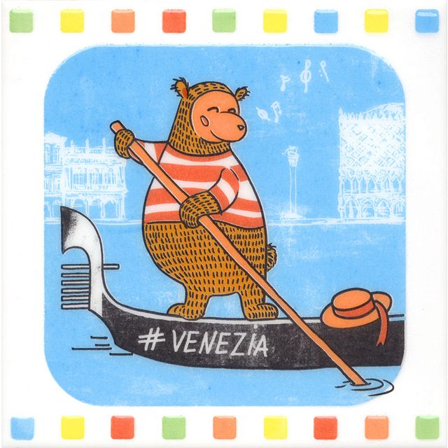 Керама марацци Декор Большое путешествие Venezia глянцевый 20х20