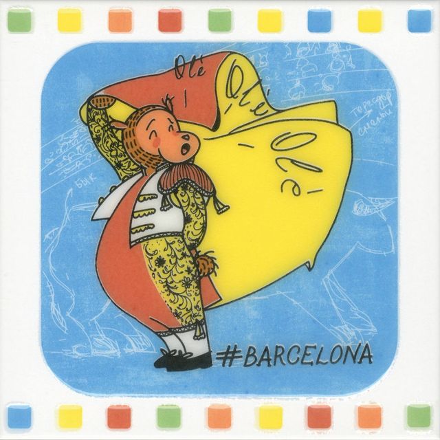 Керама марацци Декор Большое путешествие Barcelona глянцевый 20х20