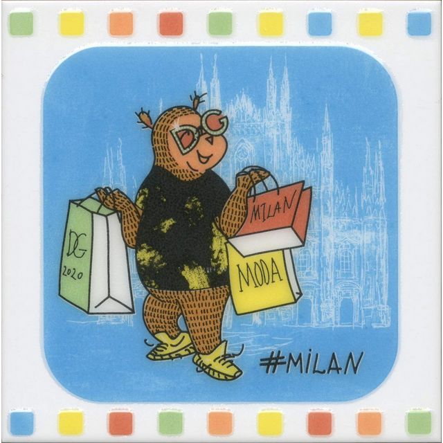 Керама марацци Декор Большое путешествие Milan глянцевый 20х20